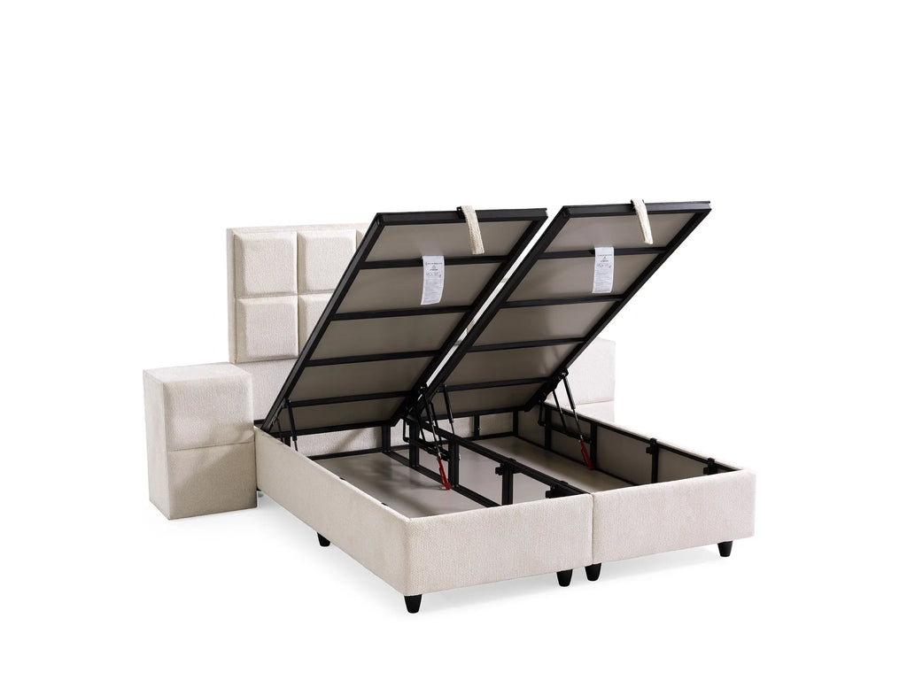 Tokyo Creme Doppelbett mit Bettkasten – Ansicht 6