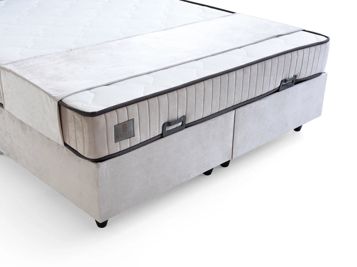 Larissa Creme Doppelbett mit Bettkasten – Ansicht 3