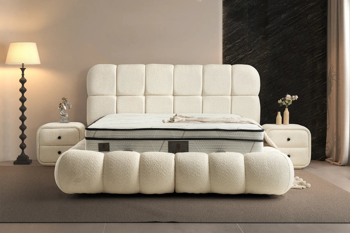 Angel Creme Doppelbett mit Bettkasten – Ansicht 2