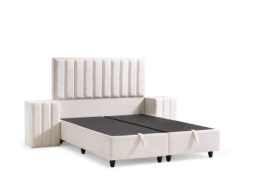 Palu Creme Doppelbett mit Bettkasten – Ansicht 7