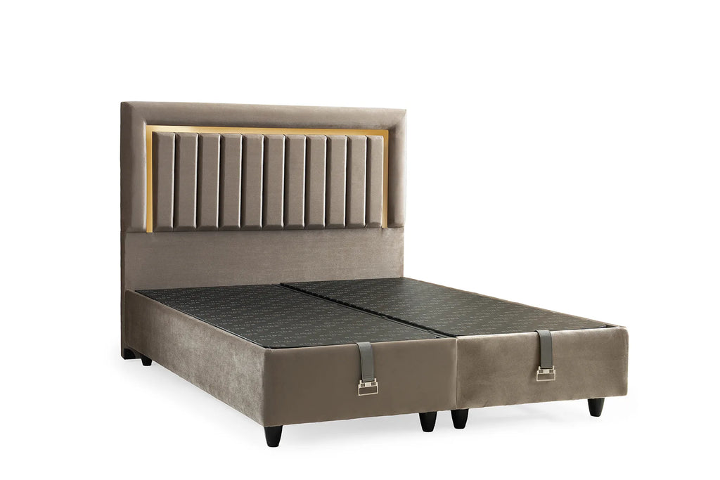 Güzide Gold Doppelbett mit Bettkasten – Ansicht 2