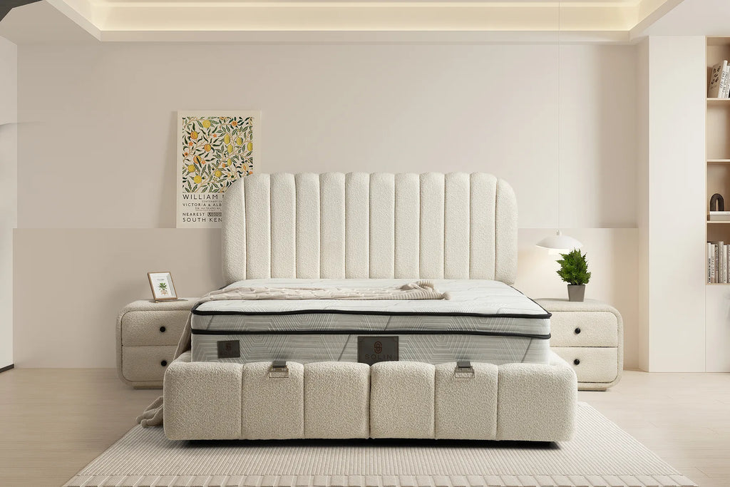 Royal Creme Doppelbett mit Bettkasten – Ansicht 2