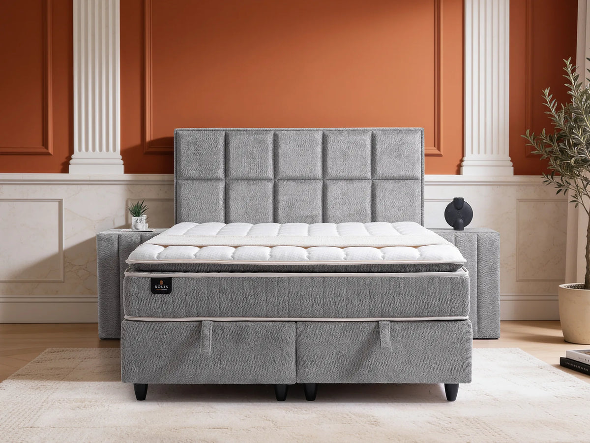 Tokyo Grau Doppelbett mit Bettkasten – Ansicht 2