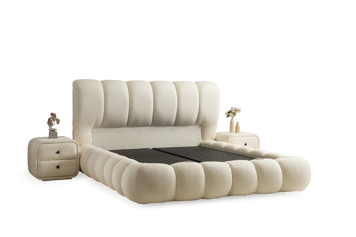 Star Creme Doppelbett mit Bettkasten – Ansicht 6