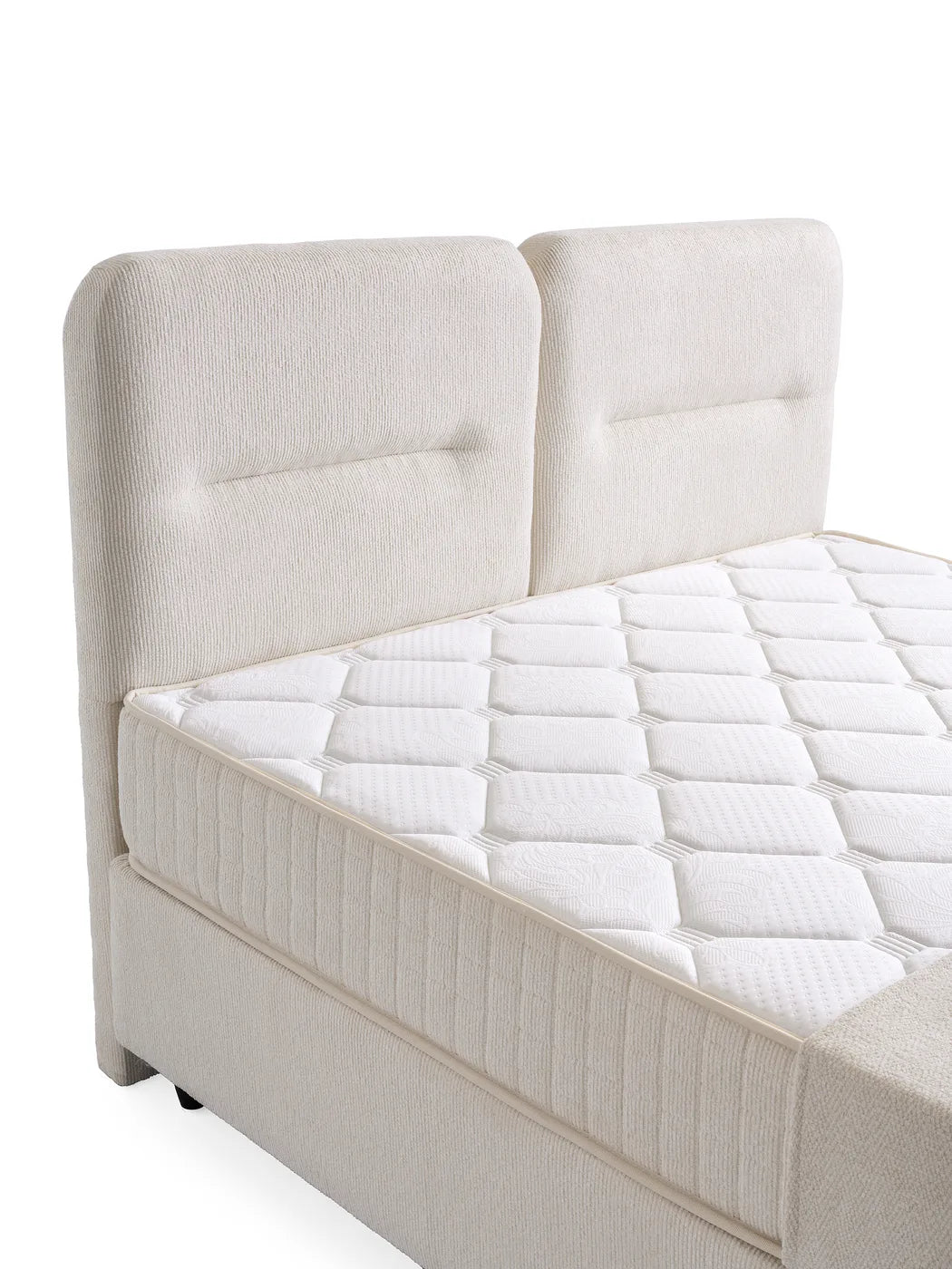 Dallas Creme Doppelbett mit Bettkasten – Ansicht 5