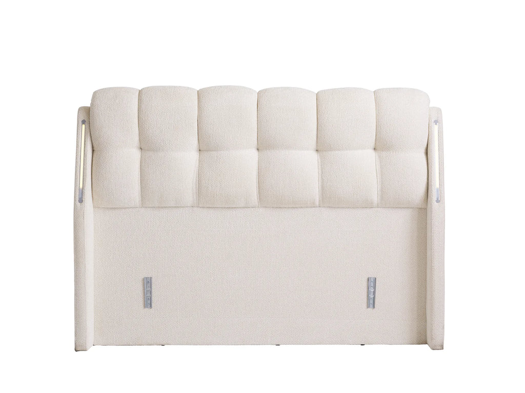 Roma Creme Doppelbett mit Bettkasten – Ansicht 9