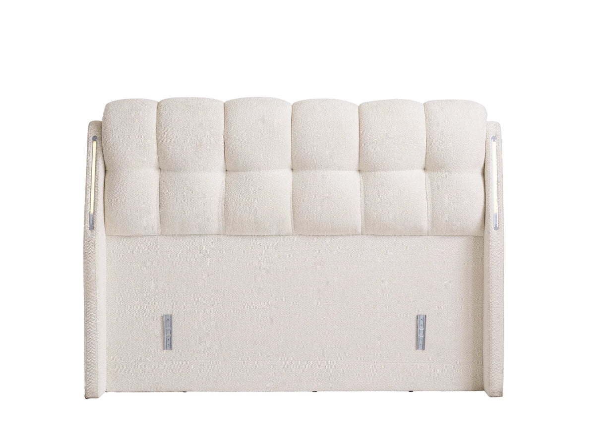 Roma Creme Doppelbett mit Bettkasten – Ansicht 9