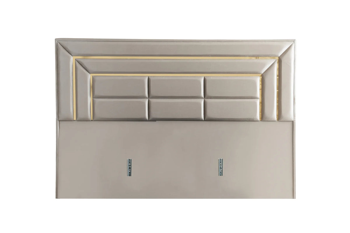 Luxury Gold Doppelbett mit Bettkasten – Ansicht 5
