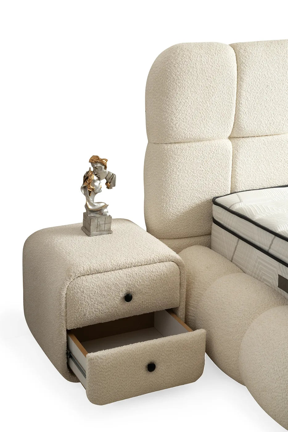 Angel Creme Doppelbett mit Bettkasten – Ansicht 3
