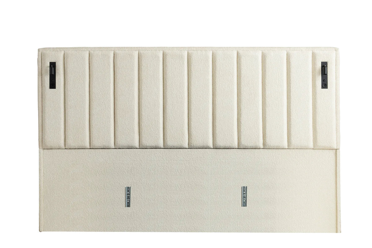 Pella Creme Doppelbett mit Bettkasten – Ansicht 11