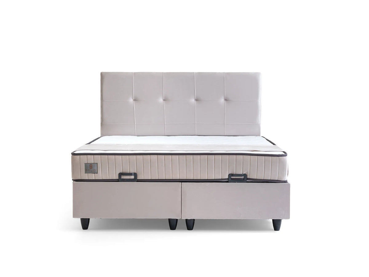Larissa Creme Doppelbett mit Bettkasten – Ansicht 2
