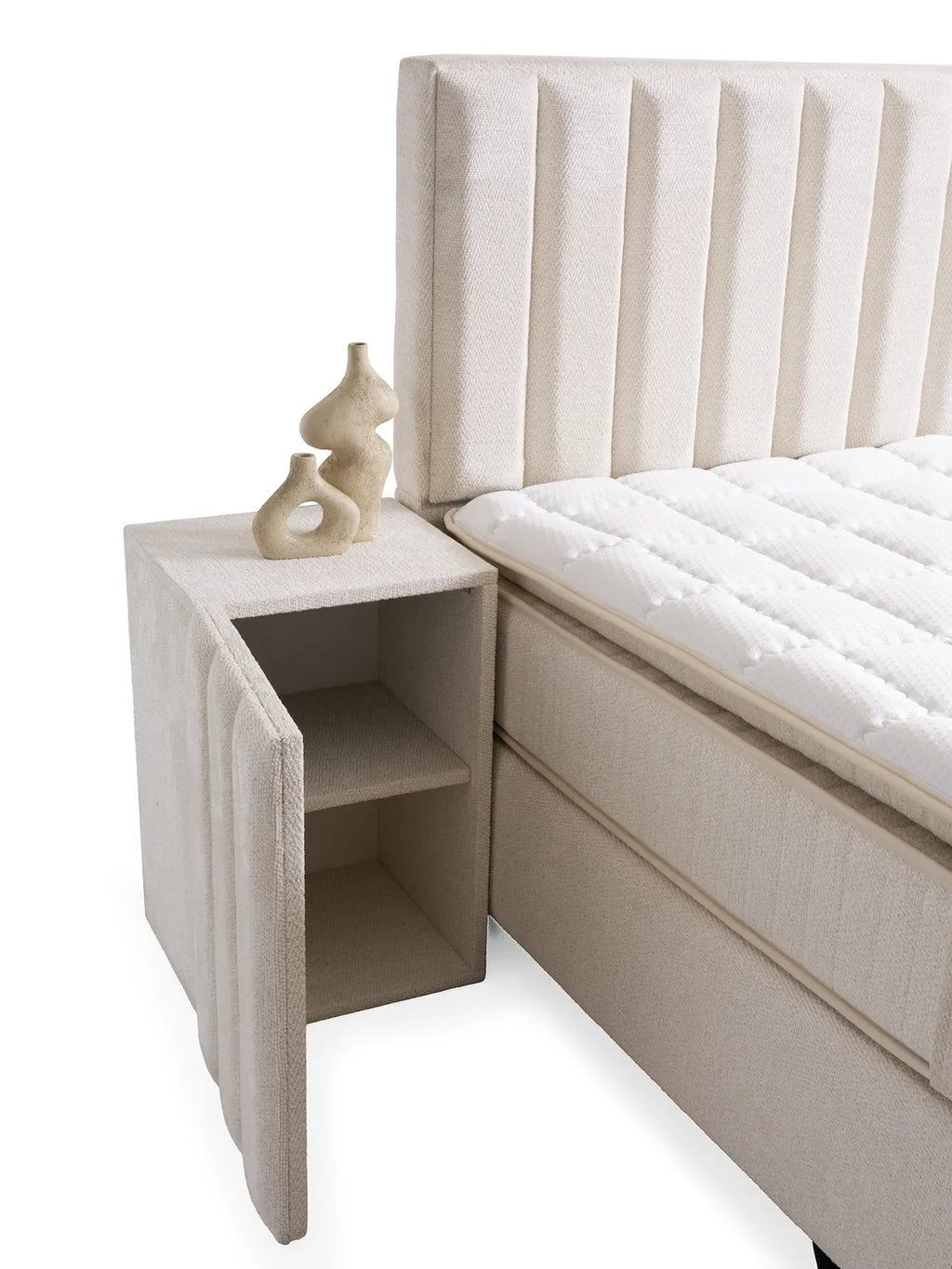 Palu Creme Doppelbett mit Bettkasten – Ansicht 5