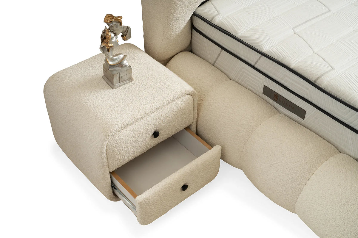 Star Creme Doppelbett mit Bettkasten – Ansicht 10