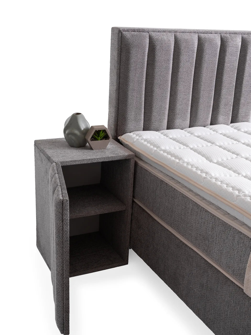 Palu Grau Einzelbett mit Bettkasten – Ansicht 5