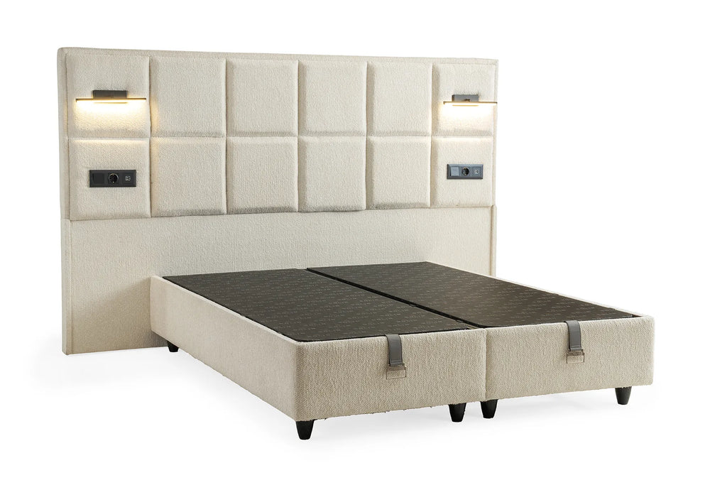 Vanessa Creme Doppelbett mit Bettkasten – Ansicht 3