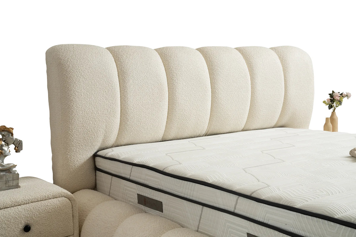 Star Creme Doppelbett mit Bettkasten – Ansicht 8