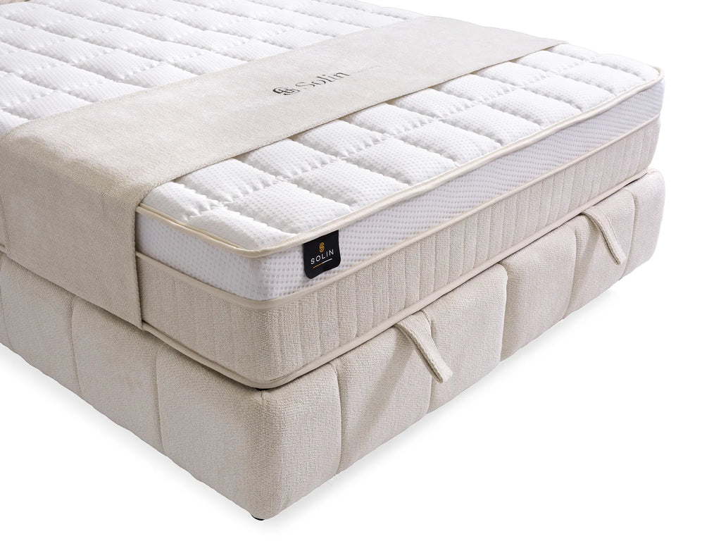 Roma Creme Doppelbett mit Bettkasten – Ansicht 8