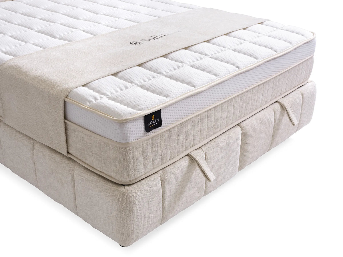 Roma Creme Doppelbett mit Bettkasten – Ansicht 8