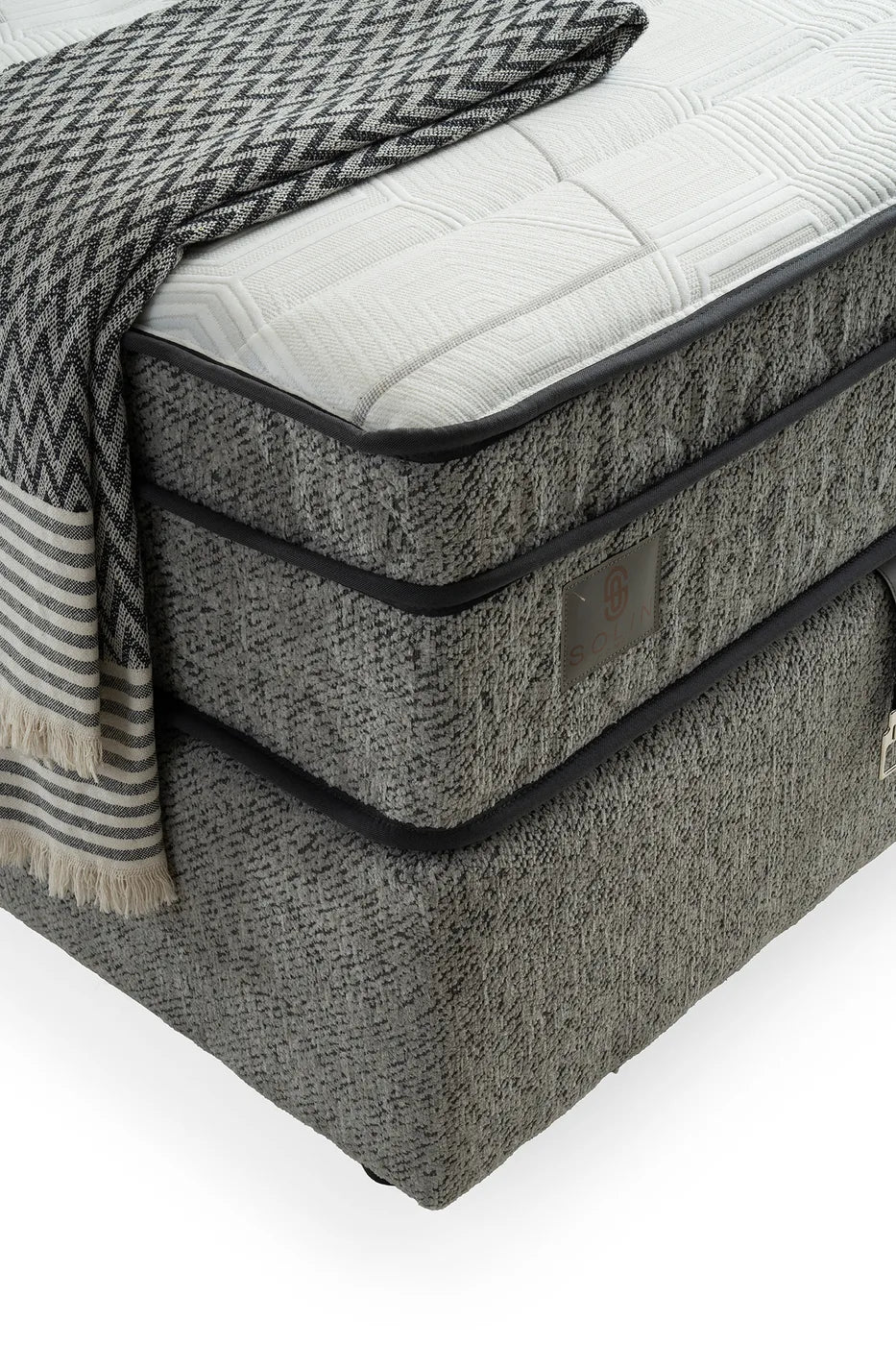 Hasır Grau Einzelbett mit Bettkasten – Ansicht 6