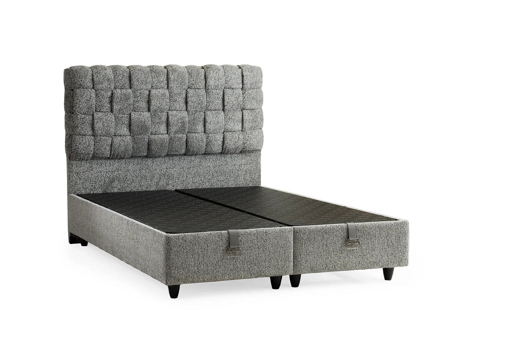 Hasır Grau Doppelbett mit Bettkasten – Ansicht 5