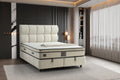 Puffy Creme Doppelbett mit Bettkasten – Ansicht 1