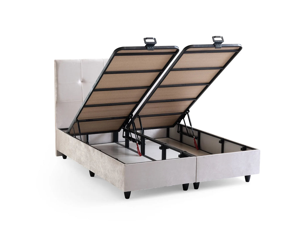 Larissa Creme Doppelbett mit Bettkasten – Ansicht 8