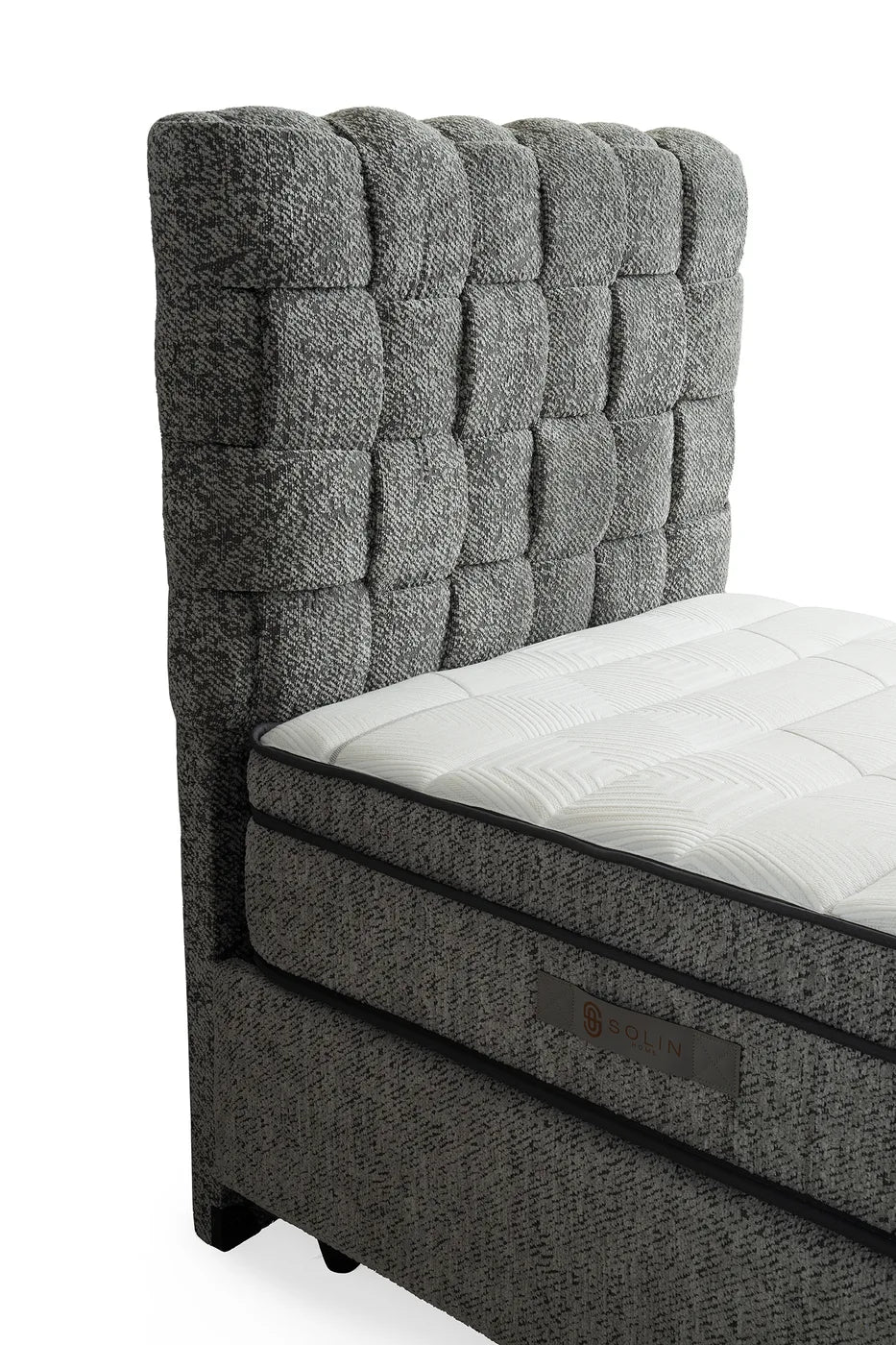 Hasır Grau Einzelbett mit Bettkasten – Ansicht 7