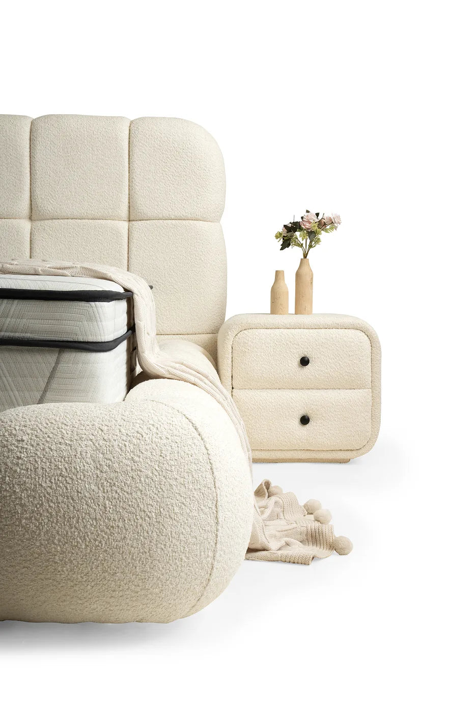 Angel Creme Doppelbett mit Bettkasten – Ansicht 5