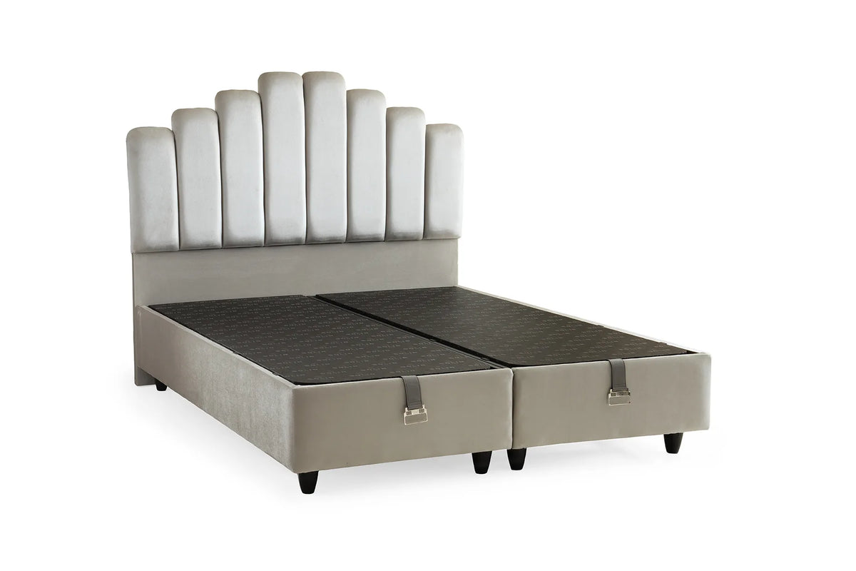 Marsi Creme Doppelbett mit Bettkasten – Ansicht 2