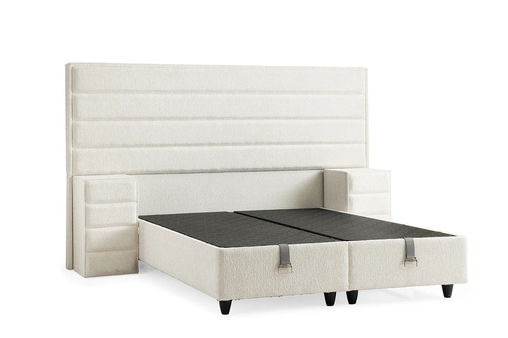 Calista Creme Doppelbett mit Bettkasten – Ansicht 3