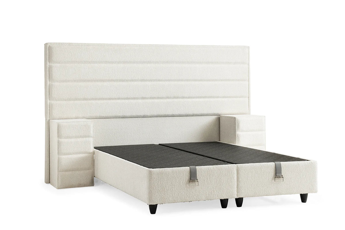 Calista Creme Doppelbett mit Bettkasten – Ansicht 3