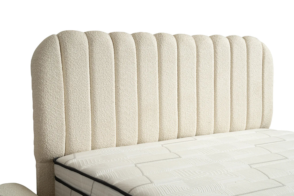 Royal Creme Doppelbett mit Bettkasten – Ansicht 8
