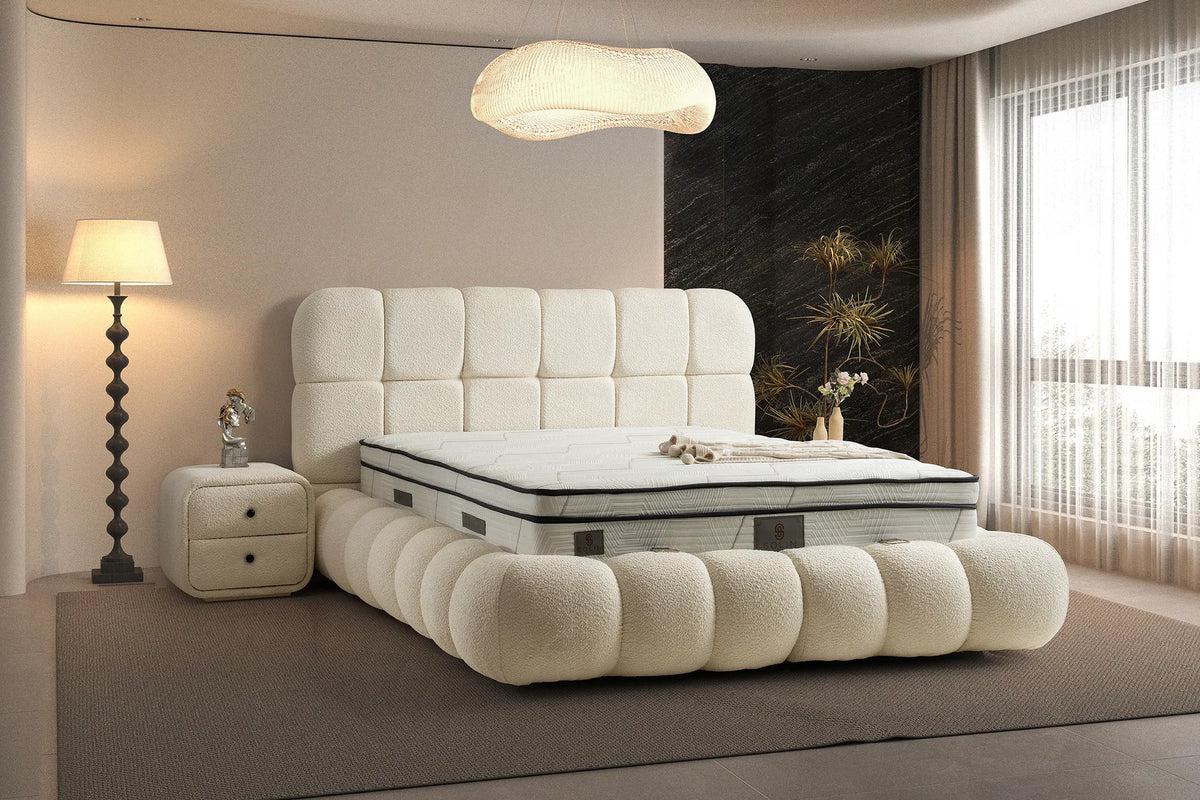Angel Creme Doppelbett mit Bettkasten – Ansicht 1