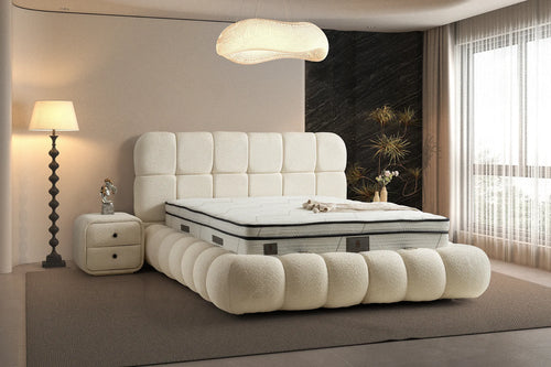 Angel Creme Doppelbett mit Bettkasten – Ansicht 1