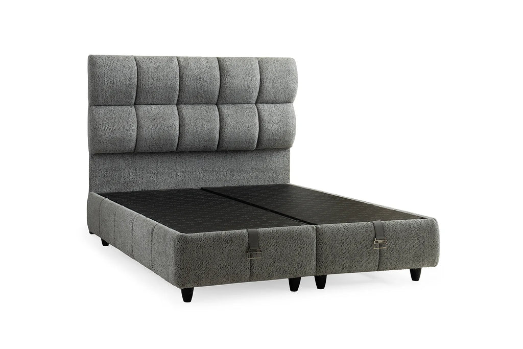Puffy Grau Doppelbett mit Bettkasten – Ansicht 7