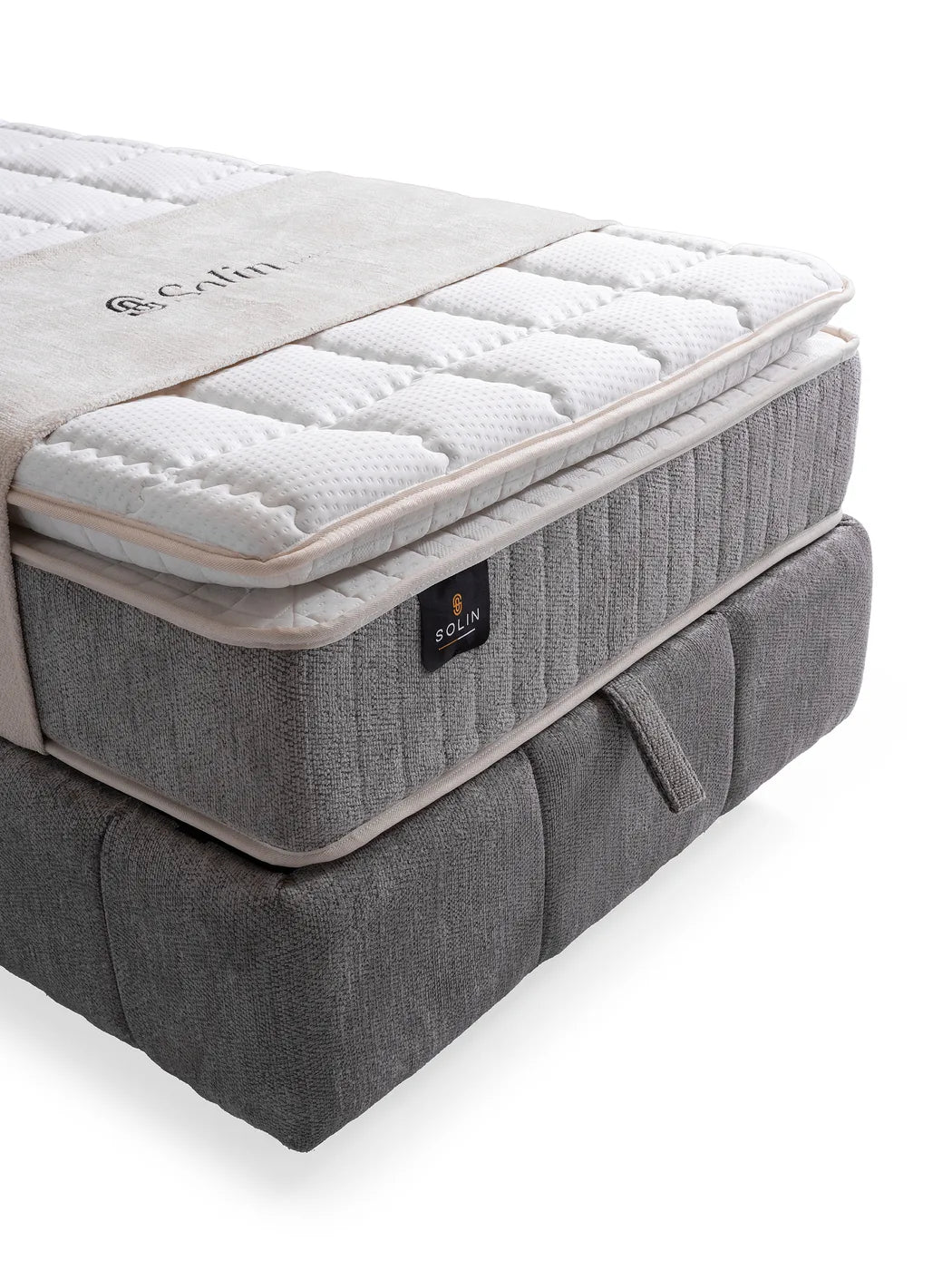 Roma Grau Einzelbett mit Bettkasten – Ansicht 9