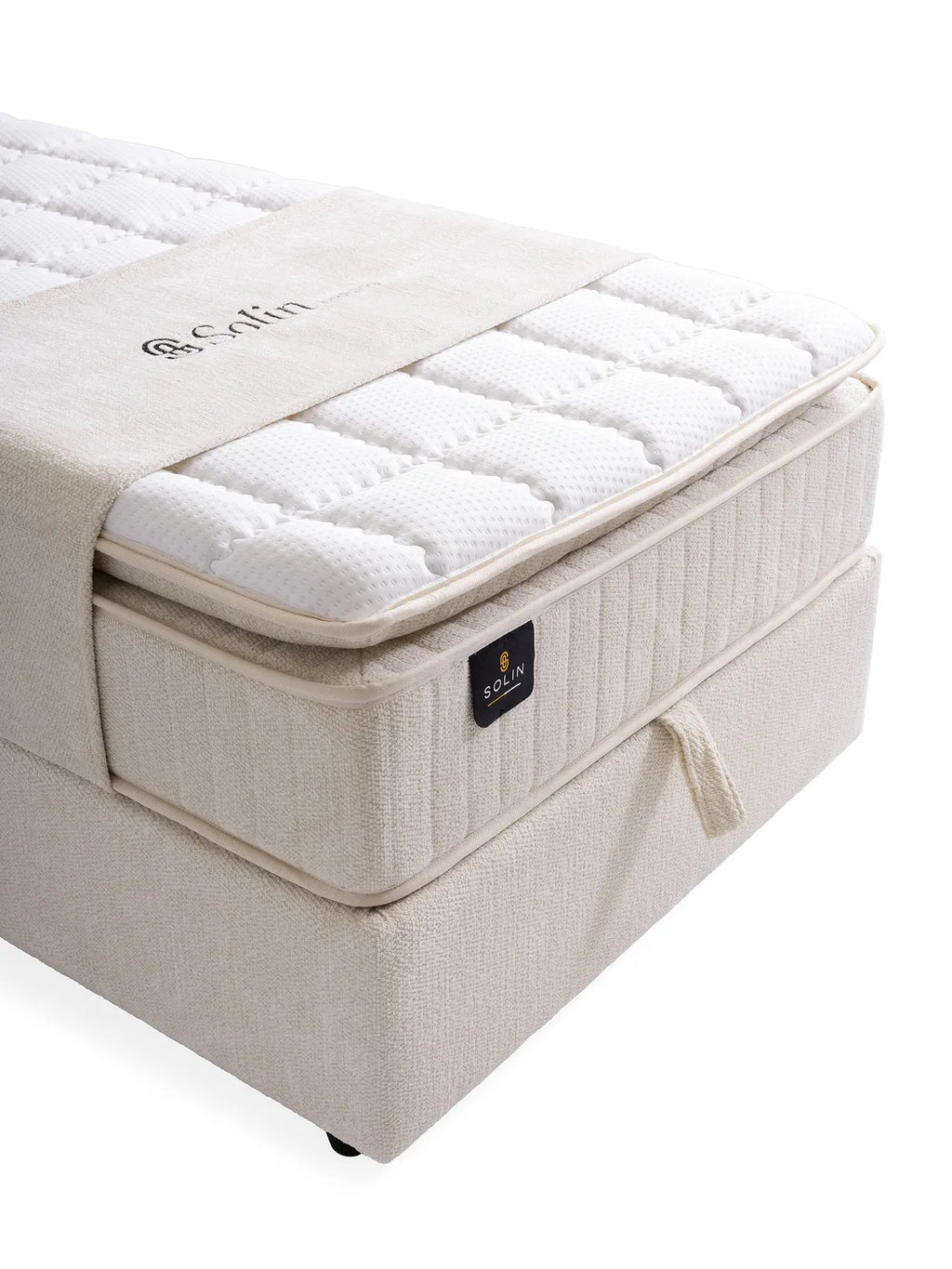 Palu Creme Einzelbett mit Bettkasten – Ansicht 3