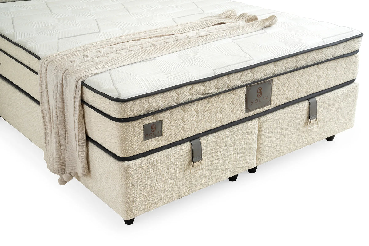 Calista Creme Doppelbett mit Bettkasten – Ansicht 6